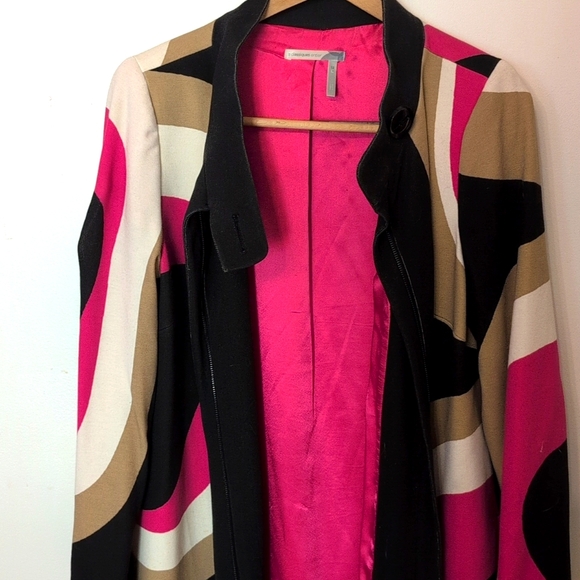 Stunning Mod Long Coat Size 12 - Picture 9 of 12